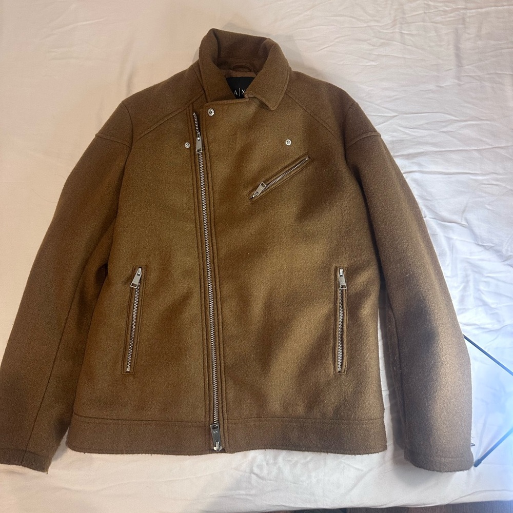 Armani Exchange Tan Wool Jacket